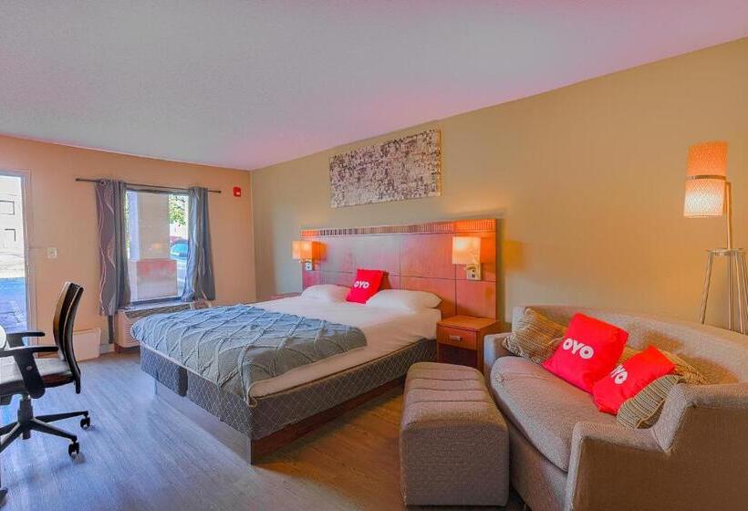 适合残疾人士使用的带超级大床的标准间, OYO Hotel Brownsville TN I-40