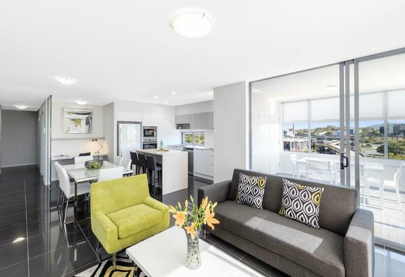 침실 2개 수피리어 아파트, Oaks Brisbane Woolloongabba Suites