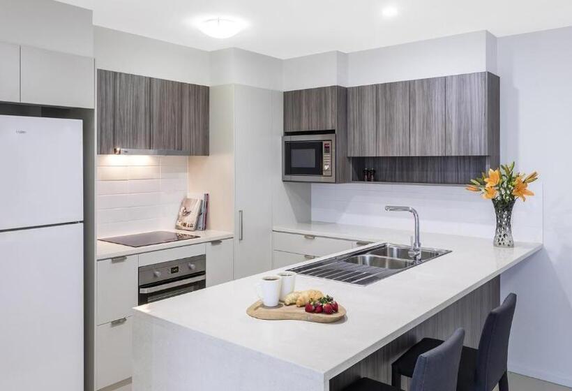 침실 1개 이그제큐티브 아파트, Oaks Brisbane Woolloongabba Suites
