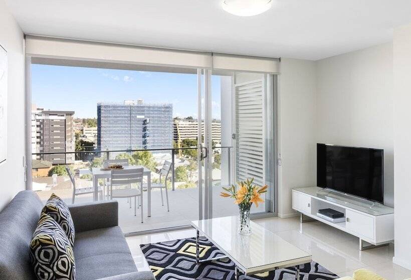 침실 1개 이그제큐티브 아파트, Oaks Brisbane Woolloongabba Suites