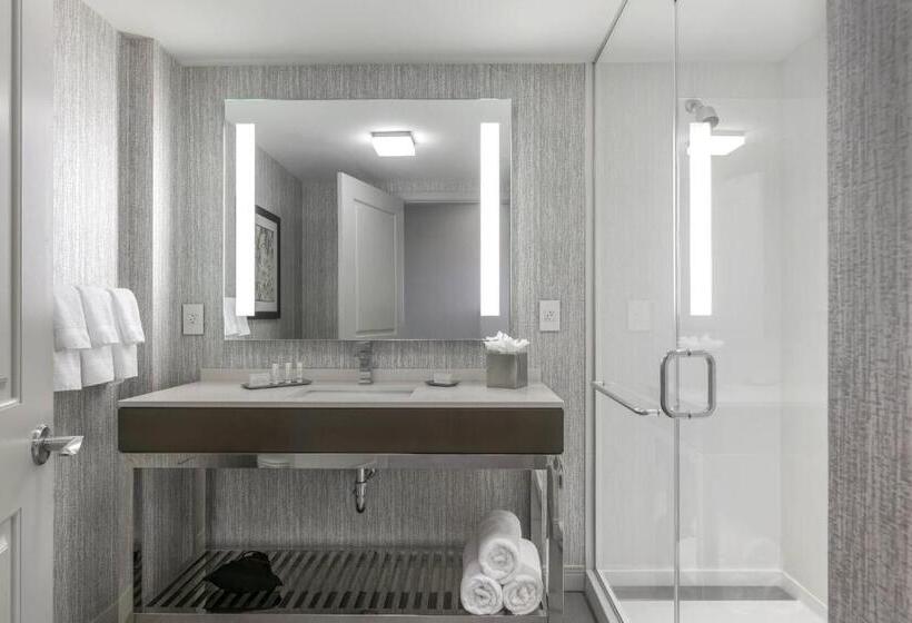 디럭스 룸 킹사이즈 침대, Courtyard By Marriott Edgewater Nyc Area