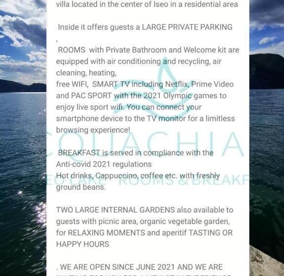 Номер Стандарт Вид на Сад, Acquachiara Iseo Deluxe Bed & Breakfast Iseo Center With Garden And Parking Inside
