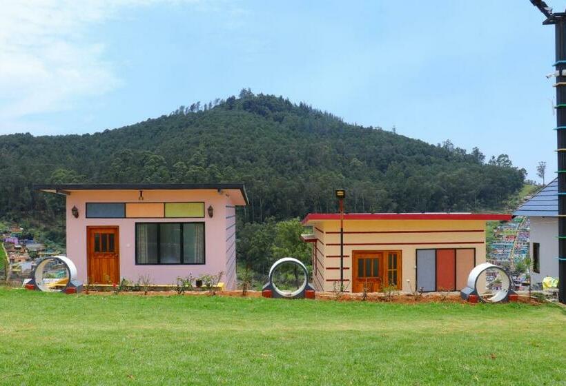 带花园景观和一个卧室的别墅, The Frame Resorts Ooty