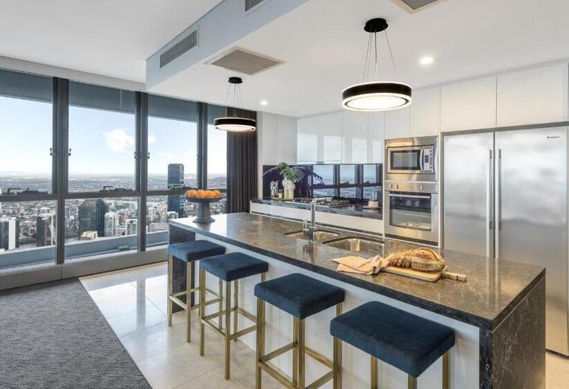 1침실 펜트하우스 아파트, Meriton Suites Herschel Street, Brisbane