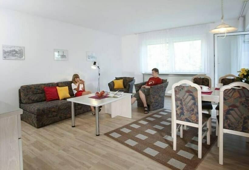Апартаменты 2 спальни Вид на Сад, Parkblick Aparthotel Und Ferienwohnungen