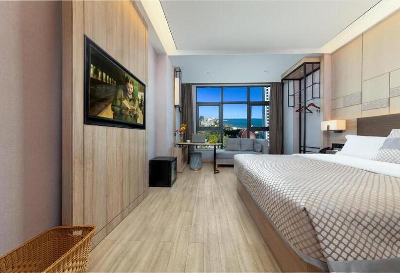 اتاق استاندارد با تخت بزرگ, 莫林酒店(moning Hotel）