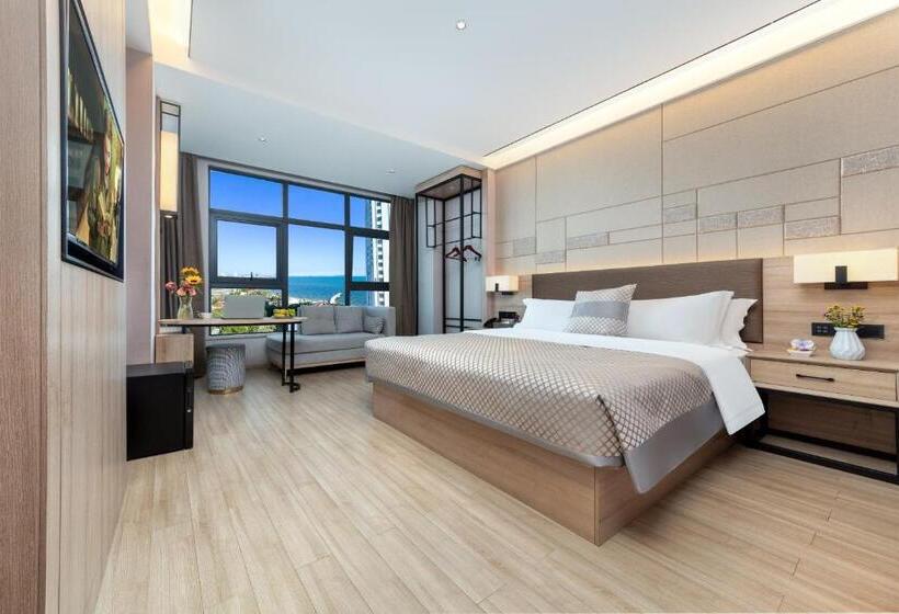 اتاق استاندارد با تخت بزرگ, 莫林酒店(moning Hotel）
