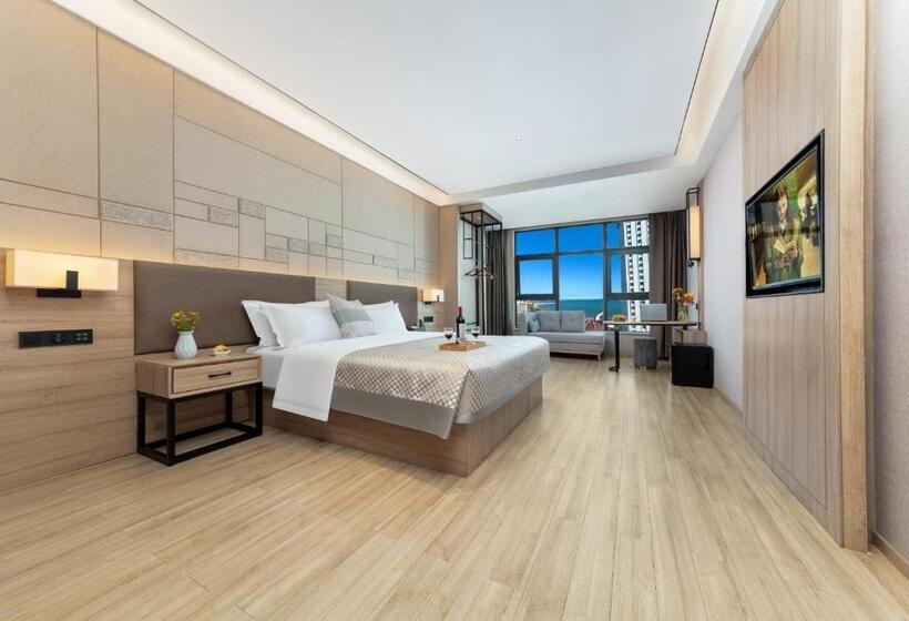 اتاق استاندارد با تخت بزرگ, 莫林酒店(moning Hotel）