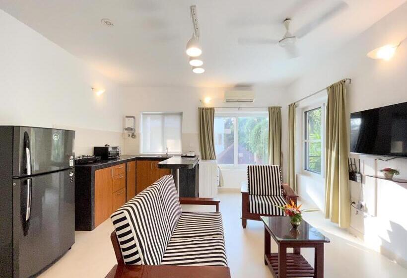 带1个卧室的公寓, Rainforest Enclave, Arpora   10 Mins To Baga Beach