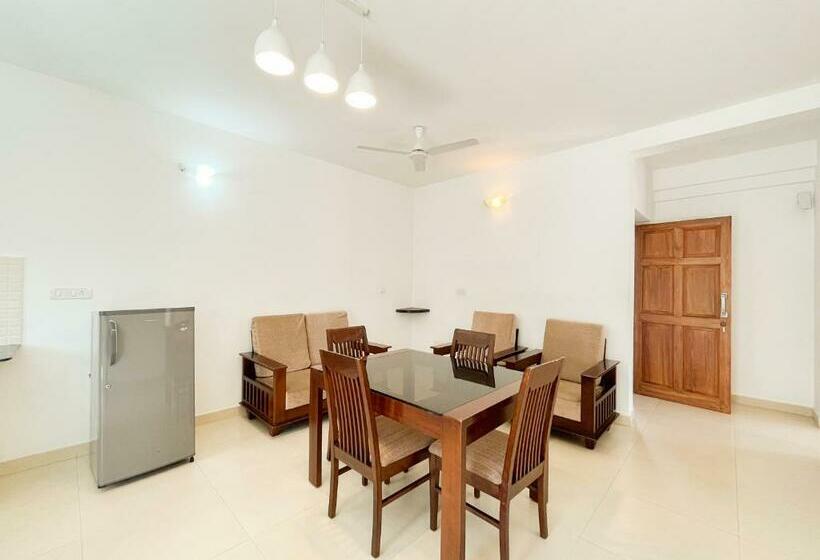 带1个卧室带泳池的公寓, Rainforest Enclave, Arpora   10 Mins To Baga Beach