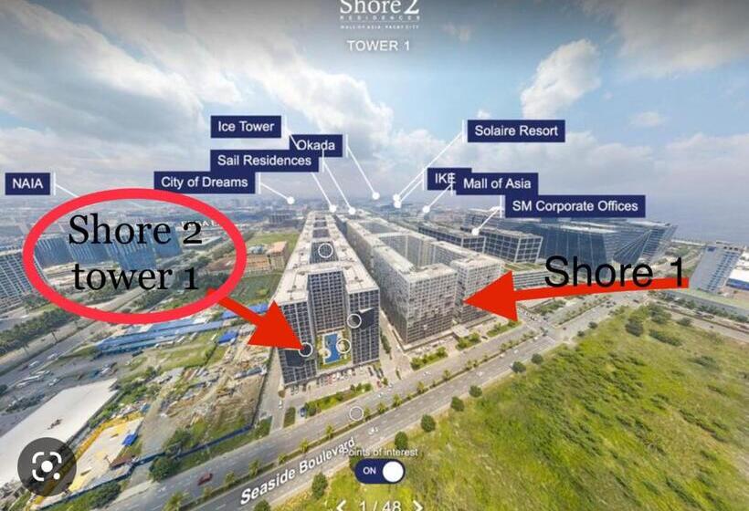 Appartement 1 Chambre avec Balcon, Cozy Condo Near Mall Of Asia