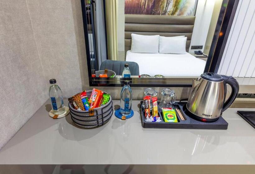 اتاق استاندارد یک نفره, Dem Premium Hotel   Round Trip Airport Service   Istanbul International Airport