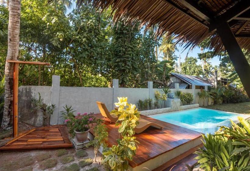 ویلای یک اتاق خوابه با استخر شنا, Casa Bianca Siargao