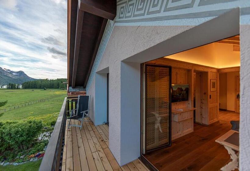 Suite with lake view, Chesa Randolina