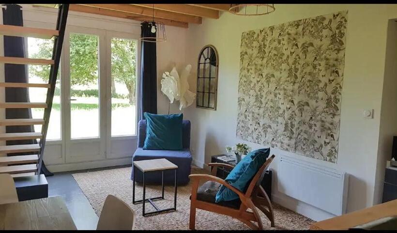带花园景观的标准工作室, L Atelier De La Blanchardière 49520