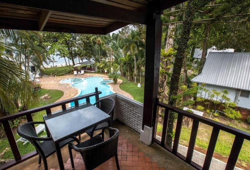 스탠다드 발코니 룸 바다 전망, Baansook Resort Koh Chang