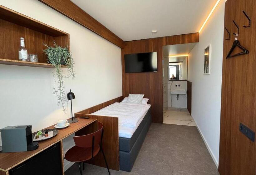 标准单人间, Tin Inn L Hückelhoven Einfach Gut   Das Hotel Aus Hochwertig Ausgebauten überseecontainern