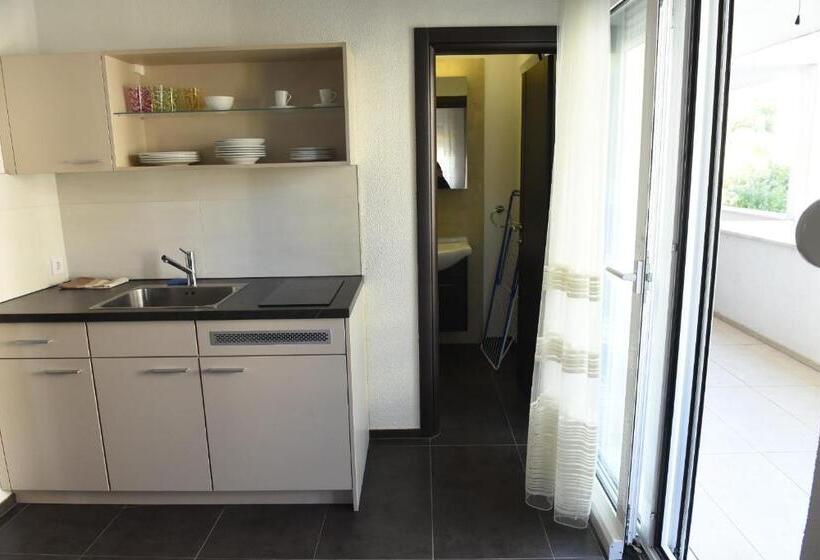 اتاق استاندارد با بالکن, Apartmani Sutomore Tri Palme