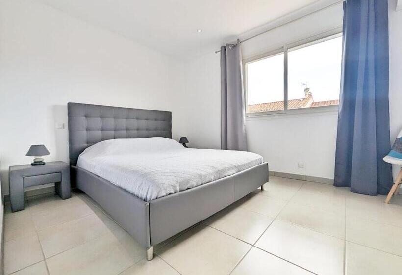 اتاق استاندارد با چشم‌انداز باغ, Le Cœur De Canet   Maison Av Jardin   Tout Confort