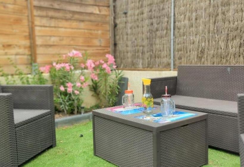 اتاق استاندارد با چشم‌انداز باغ, Le Cœur De Canet   Maison Av Jardin   Tout Confort