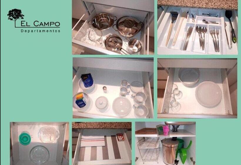 Апартаменты 1 Спальня Вид на Бассейн, El Campo Departamentos