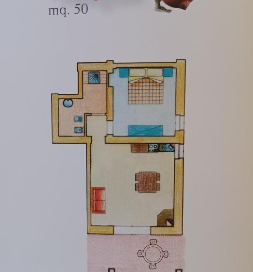 Апартаменты 1 Спальня Вид на Сад, Agriturismo La Burraia Vicino A San Gimignano