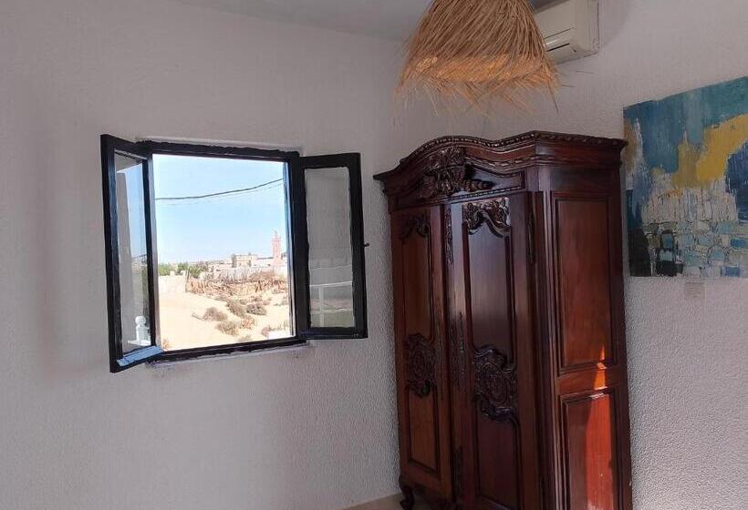 디럭스 룸 측면 바다 전망, Riad Ocean Beach Douira