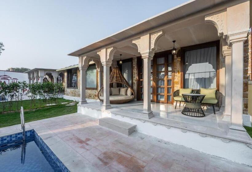 빌라 1 베드룸 - 수영장, Juna Mahal Jungle Resort Ranthambore
