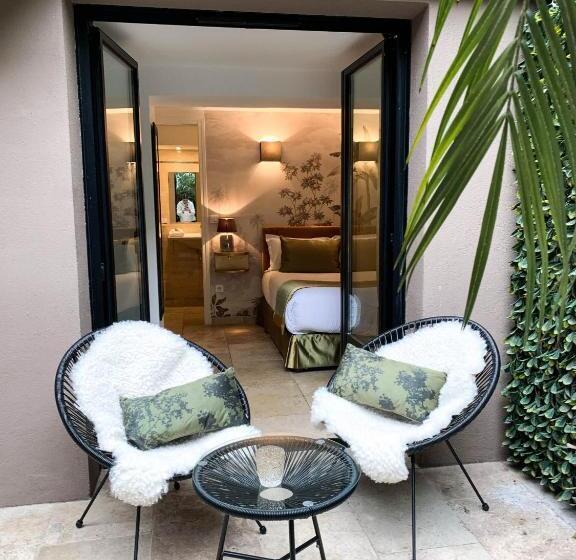Quarto Deluxe com Terraço, Villa Pruly Hotel Cannes Centre