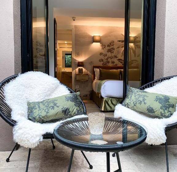 Quarto Deluxe com Terraço, Villa Pruly Hotel Cannes Centre
