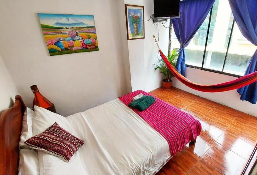 带城市景观的标准间, Erupcion Art Hotel & Hostel