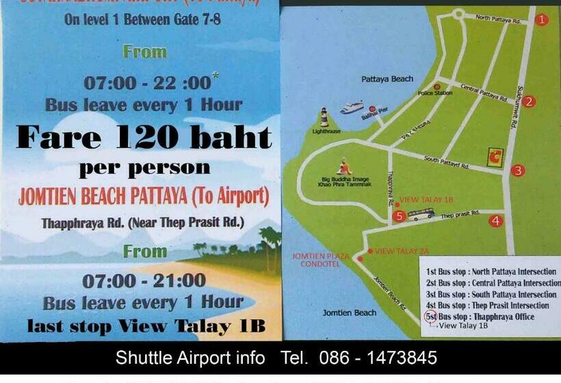 غرفة عائلية, B&b View Talay 1 Jomtien Pattaya