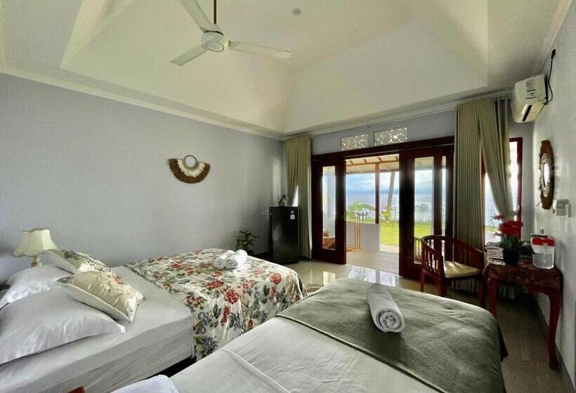 اتاق استاندارد با بالکن و چشمانداز دریا, Tejakula Sunset Boutique Resort