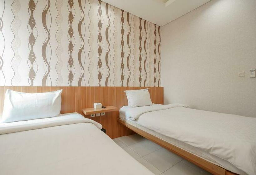 标准间, Green Apple Residence Near Sarinah Mitra Reddoorz