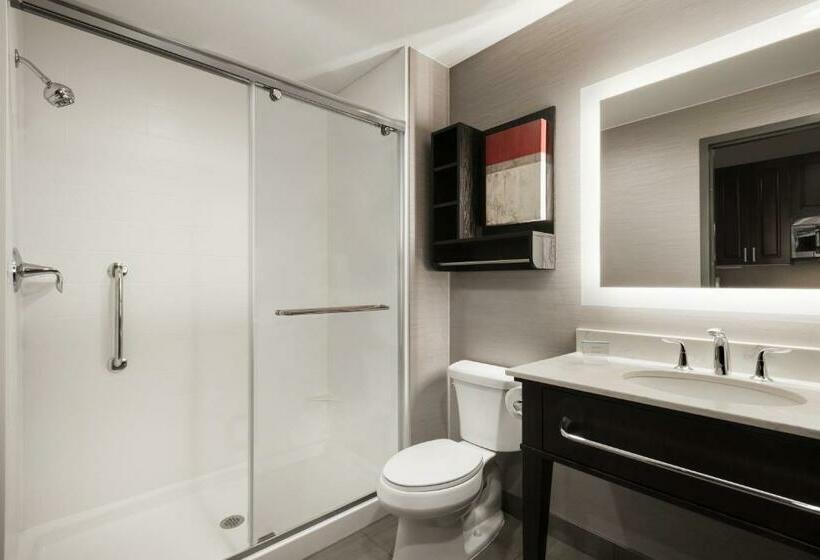 带大床的套房, Homewood Suites By Hilton Milwaukee Downtown