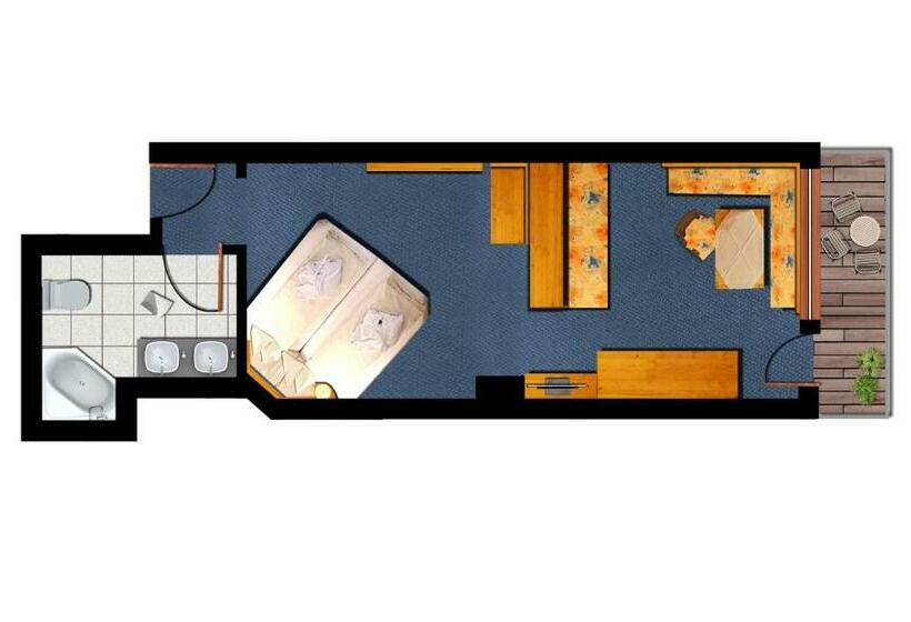 Comfort room with balcony, Sporthotel Bachmann