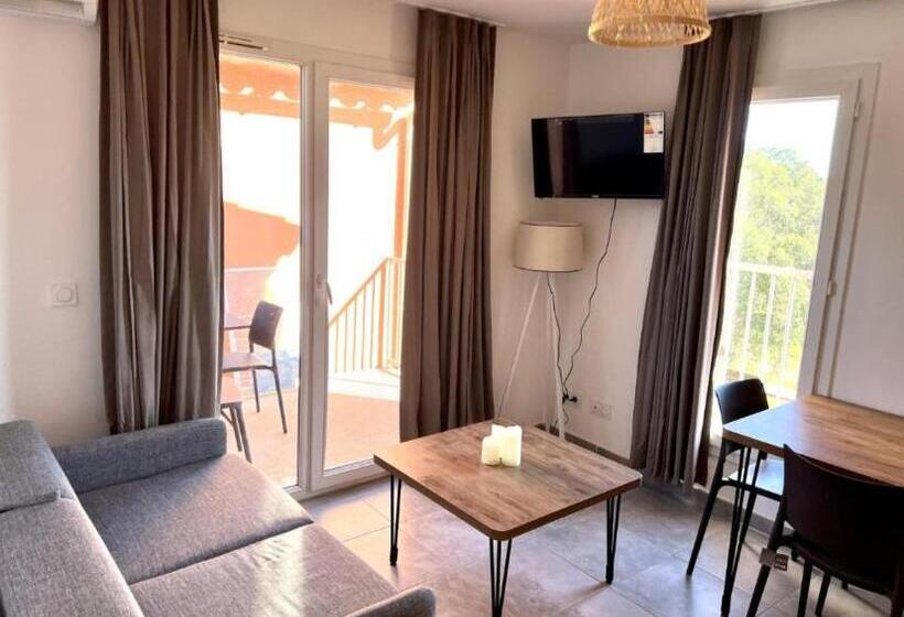 Апартаменты 1 Спальня Вид на Бассейн, Appartement 2 Pièces Dans Une Résidence Hôtelière Les Hameaux De Saint Cyprien