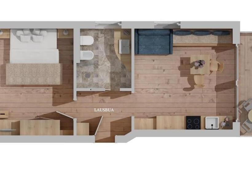Апартаменты 1 Спальня с Балконом, Pension Haus Tirol