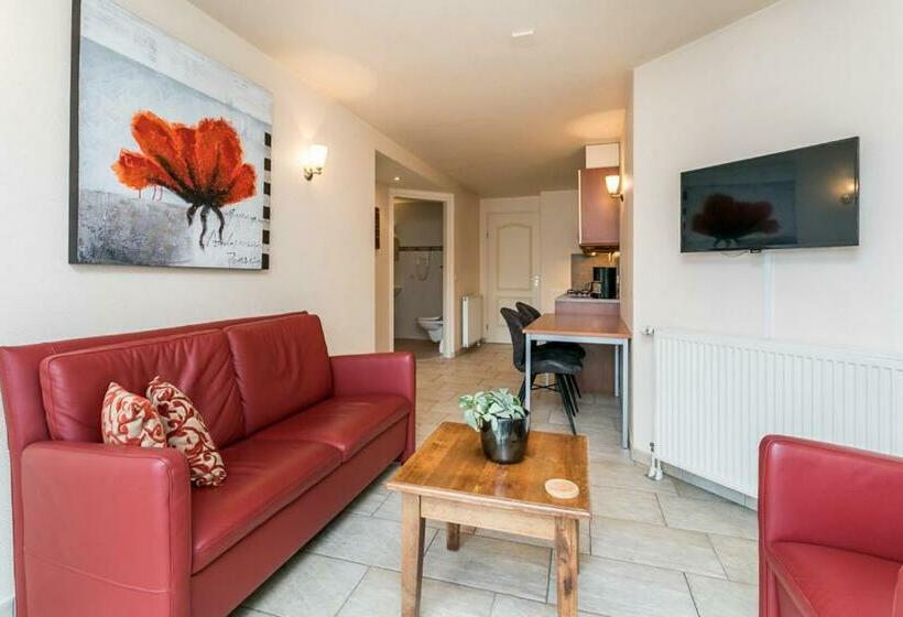 带1个卧室带花园景观的公寓, Panorama Sousberg B&b En Appartementen