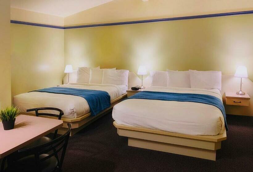 Номер Стандарт 2 Двуспальные Кровати, Motel La Cheminée
