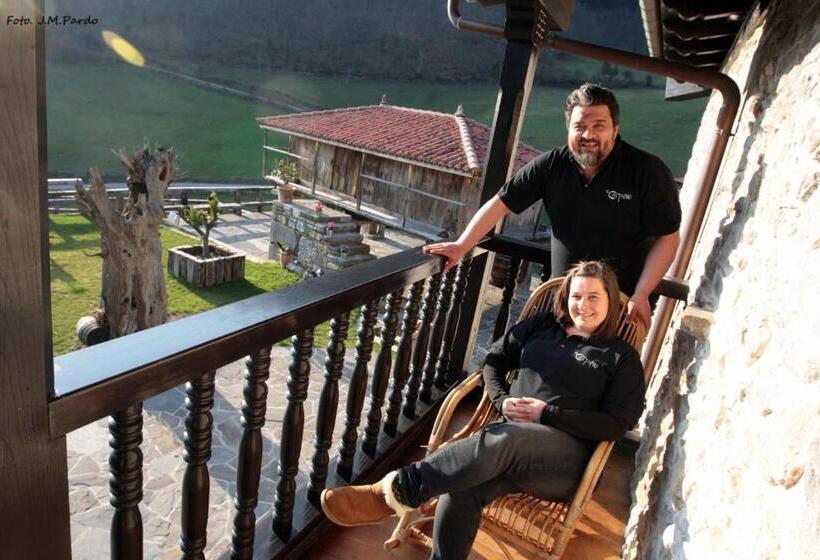 غرفة ديلوكس مطلة على الجبل, Casona De El Castaniu