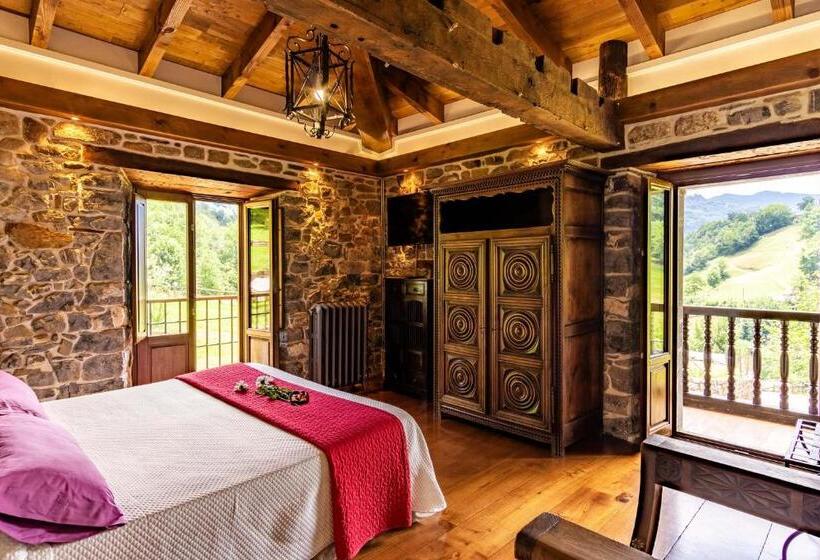 غرفة ديلوكس مطلة على الجبل, Casona De El Castaniu