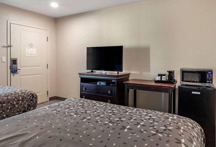 带2个双人床的标准工作室, Rodeway Inn