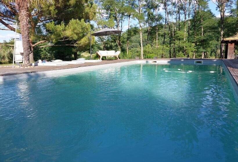 Люкс Кровать Кинг, Cocon De Verdure Avec Piscine Chambre Lit King Size 2m