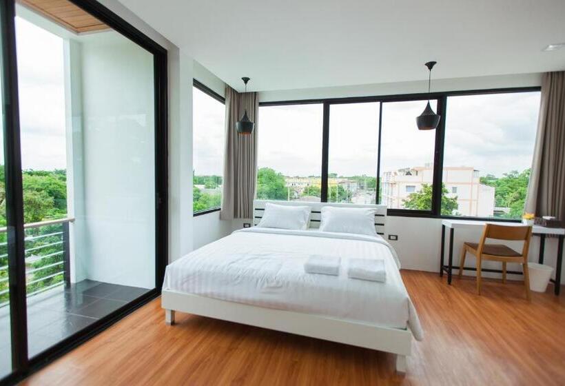 디럭스 룸 킹사이즈 침대, Thamm Residence