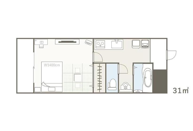 Номер Стандарт, Residence Hotel Takayama Station