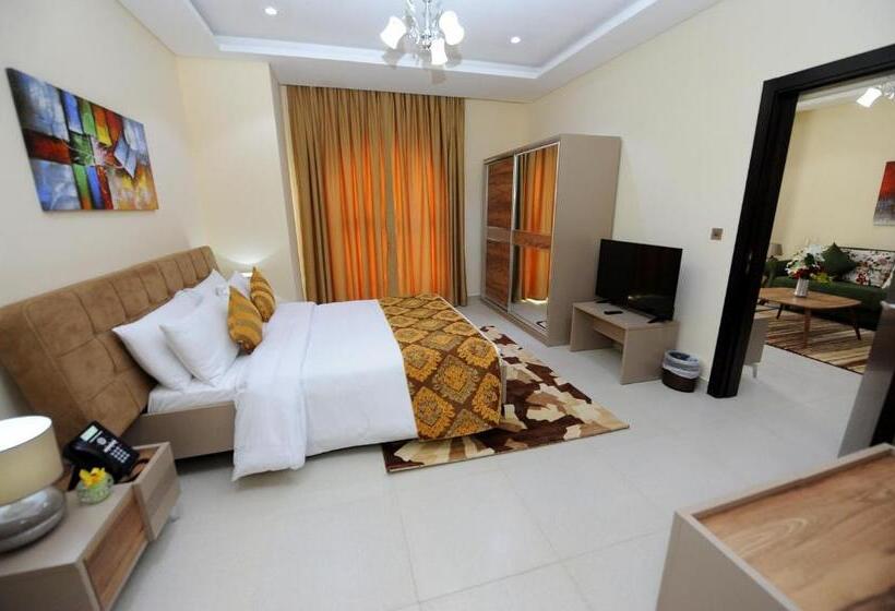 آپارتمان لوکس 1 خوابه, Al Mansour Park Inn Hotel&apartment