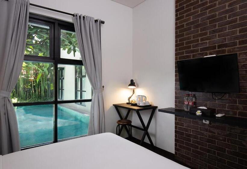 풀장 전망 디럭스 룸, The Aswana Seminyak