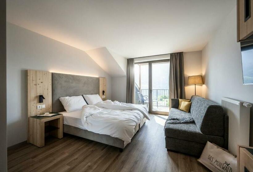 اتاق لوکس با بالکن, Das Mühlwald   Quality Time Family Resort