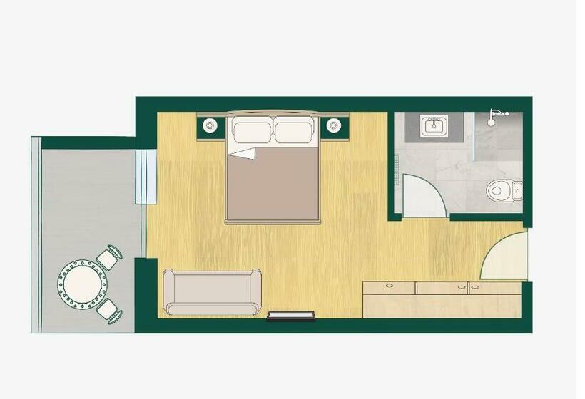 اتاق لوکس با بالکن, Das Mühlwald   Quality Time Family Resort
